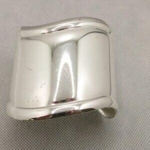 Retro Silver Tone Cuff Bracelet